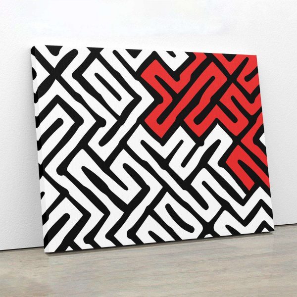 Red Geometry Hot on Sale