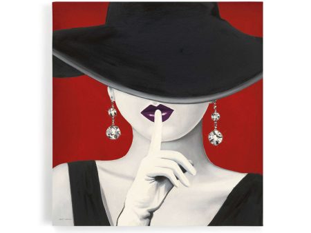 Haute Chapeau Purple Lips I For Sale