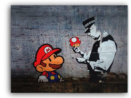 Banksy Like Mario and Cop For Cheap