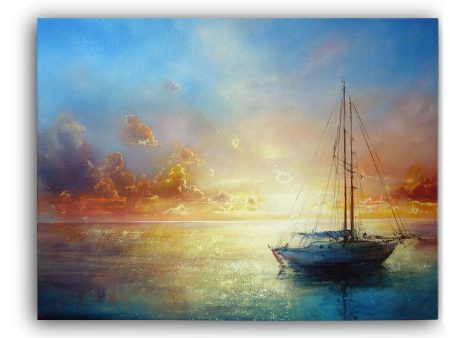 Yacht In The Sunset Hot on Sale