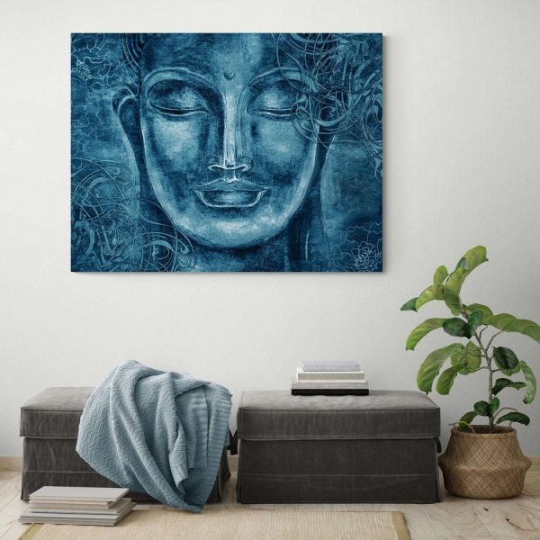 Blue Smiling Buddha Sale