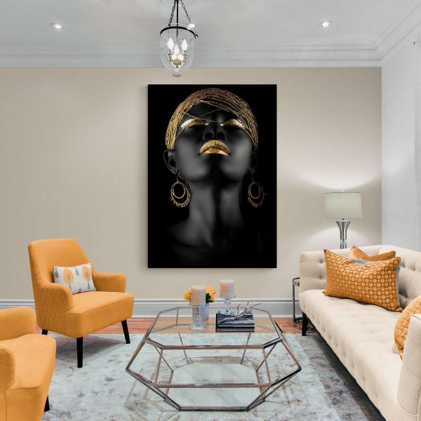 Black & Gold Woman on Sale