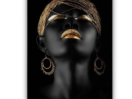 Black & Gold Woman on Sale