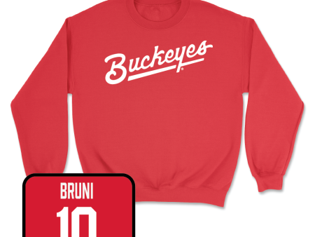 Red Baseball Script Crew - Gavin Bruni For Discount