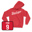 Red Women s Lacrosse Script Hoodie - Kampbell Stone For Sale