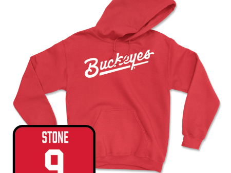 Red Women s Lacrosse Script Hoodie - Kampbell Stone For Sale