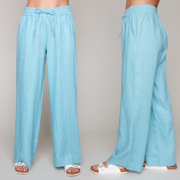 Basics linen pull-on pants For Cheap