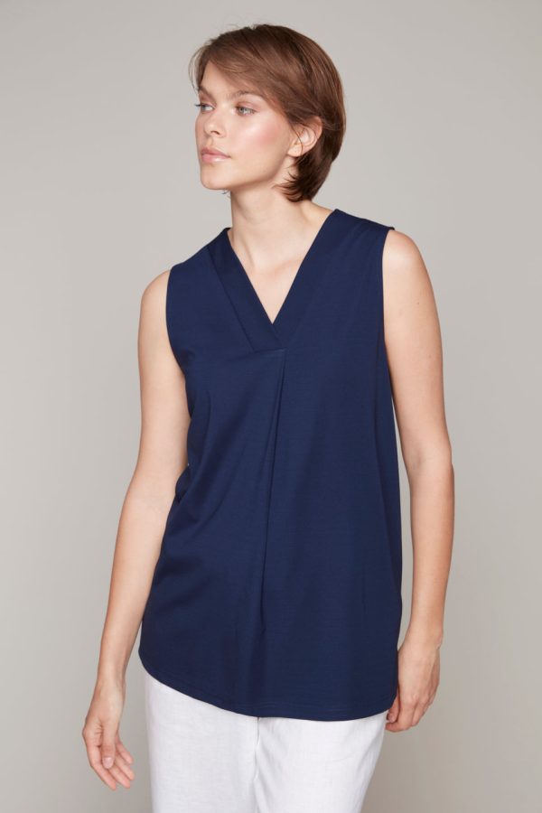 Basics sleeveless solid color top For Cheap