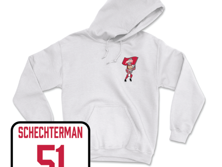 Baseball White Brutus Hoodie - Ben Schechterman Online