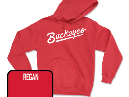 Red Swimming & Diving Script Hoodie - Billy Regan Cheap