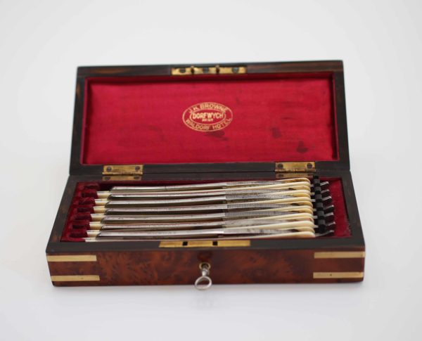 Art Deco Period Dorfwych Seven Day Razor Set by JH Browne of The Waldorf Hotel Online Sale