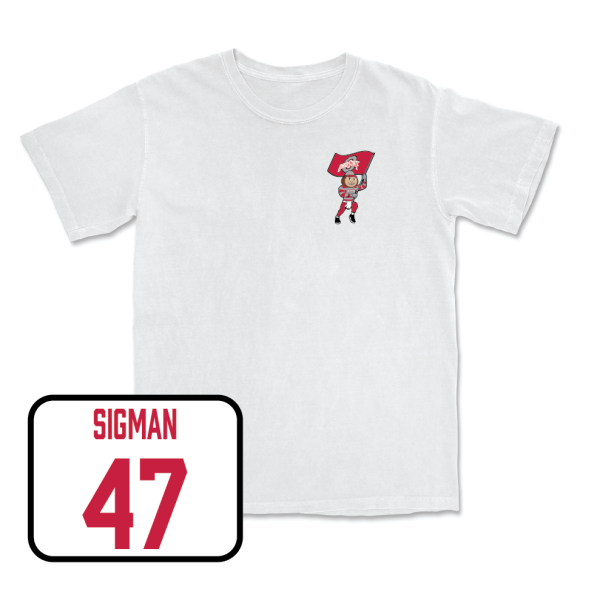 Baseball White Brutus Comfort Colors Tee - Zak Sigman Fashion