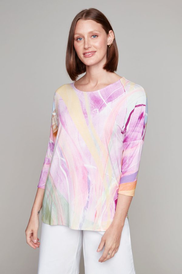 Bird of Paradise 3 4 dolman sleeve top Hot on Sale