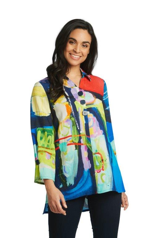 Work It Out Relaxed Blouse Hot on Sale