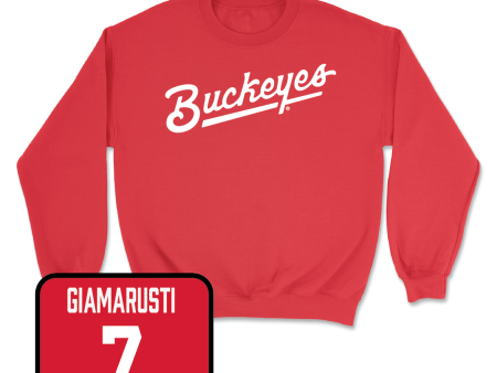 Red Baseball Script Crew - Nick Giamarusti Discount