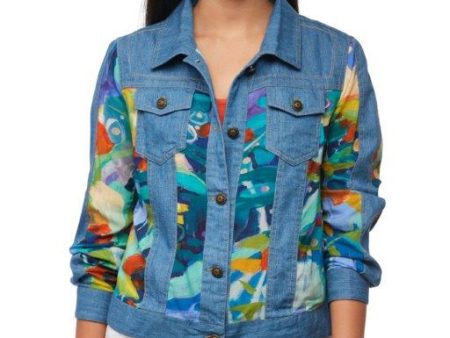 Loving the Land Patchwork Jean Jacket Hot on Sale