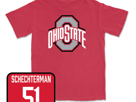 Red Baseball Team Tee - Ben Schechterman on Sale