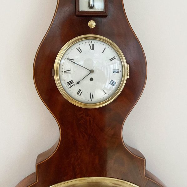 George IV Clock Wheel Barometer for Tarelli of Northampton with Tagliabue Provenance Sale