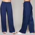 Basics linen pull-on pants For Cheap