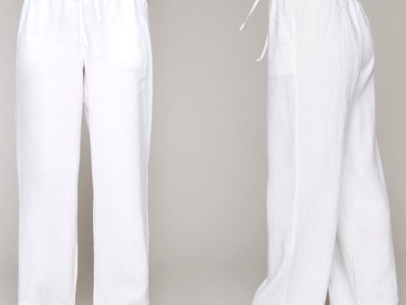 Basics linen pull-on pants For Cheap