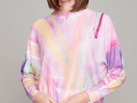 Bird of Paradise dolman sleeve knit sweater Online now