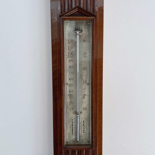 Mid Victorian Carved Walnut Stick Barometer by Negretti & Zambra, London Online Hot Sale