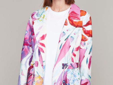 A Smattering of Spring novelty blazer with adjustable waist For Cheap