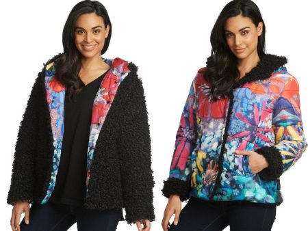 Springtime All Of The Time Reversible Faux Fur Jacket Online