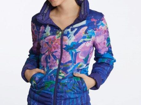 Hibiscus at Night Reversible Jacket Hot on Sale