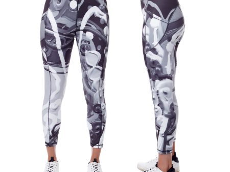 Black & White Festivities and Folly pull-on leggings Supply