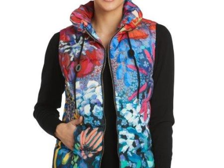 Springtime All Of The Time Zip Front Vest Online Sale