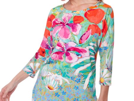 Where Butterflies and Bees Are 3 4-length dolman sleeve top Online Hot Sale