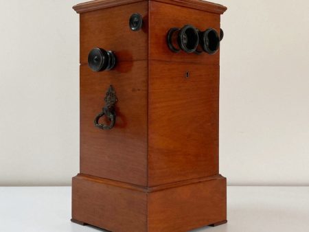 Victorian Tabletop Revolving Stereoscope by A. Mattey of Paris Discount