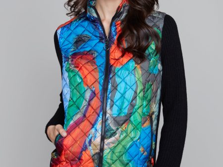 All Warm & Cozy quilted vest with ribbed side panels Supply