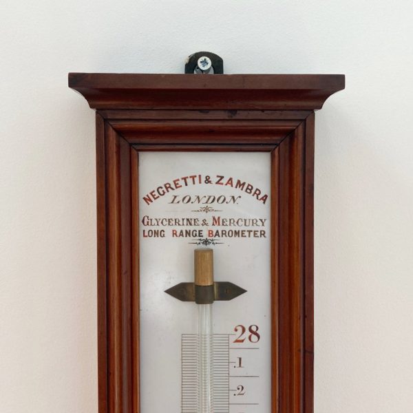 Late Victorian Long Range Glycerine Barometer by Negretti & Zambra London Online Sale