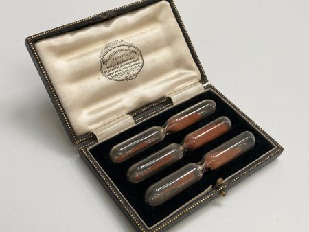 Cased Set of Sand timers by Collingwood & Son for Barnes Welch & Barnes Auctioneers Online Hot Sale