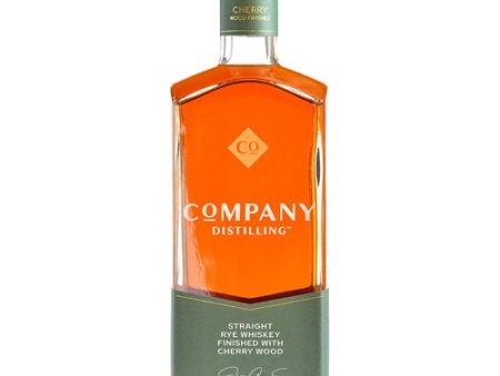 Company Distilling Straight Rye Whiskey Finished Cherry Wood -750ml Online Sale