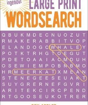 Ben Addler: Large Print Wordsearch [2019] paperback Fashion